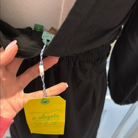 FARM Rio Black Long Dress Size S - Picture 4 of 9